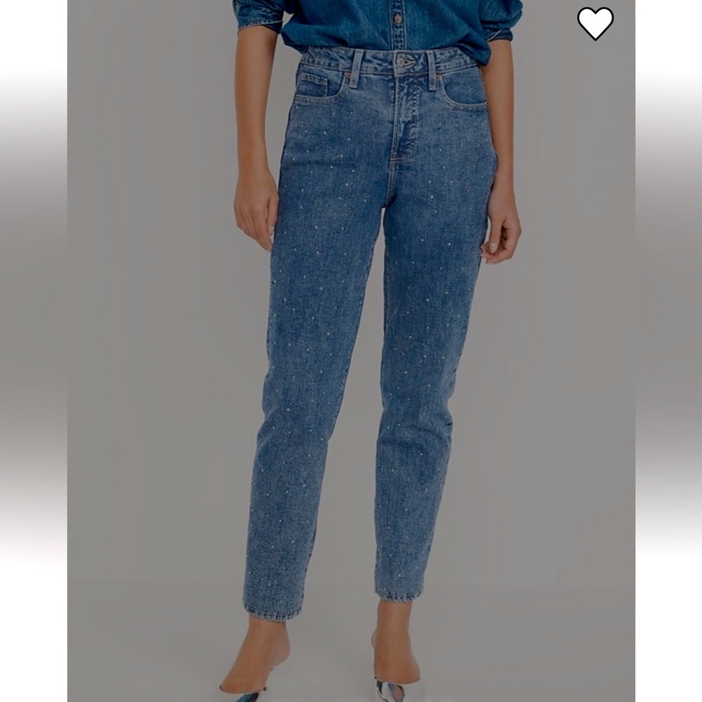 High-Waisted OG Straight
Rhinestone-Embellished Ankle
Jeans
